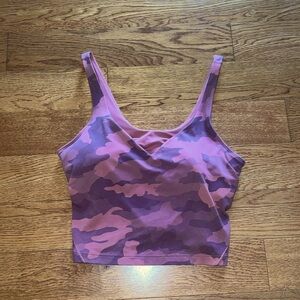 Lululemon Pink Camouflage Align Tank Top